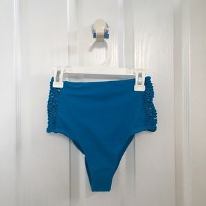 MIKOH Swimwear highwaisted bottoms in teal